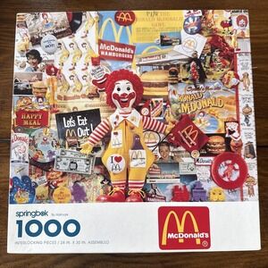 Springbok 1000 Piece Puzzle 1991 McDonald's Great American Legends Series